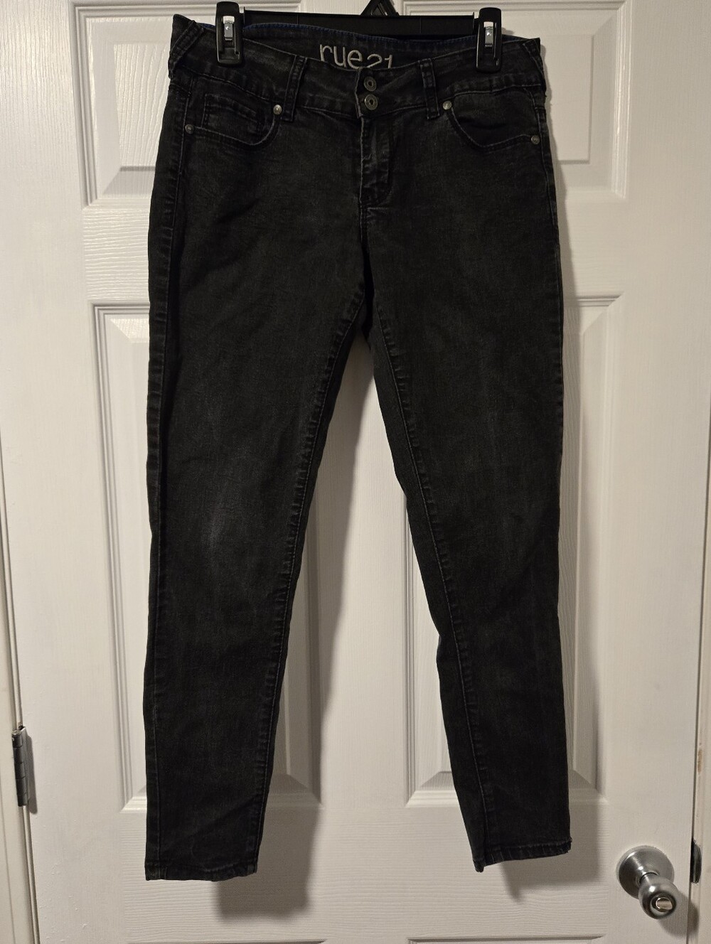 Rue21 Washed Black Skinny Jeans